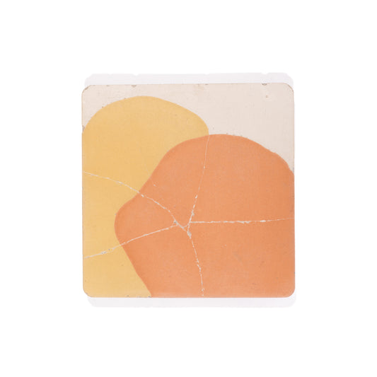 Yellow / Orange / White - Concrete Coasters - Set of 4